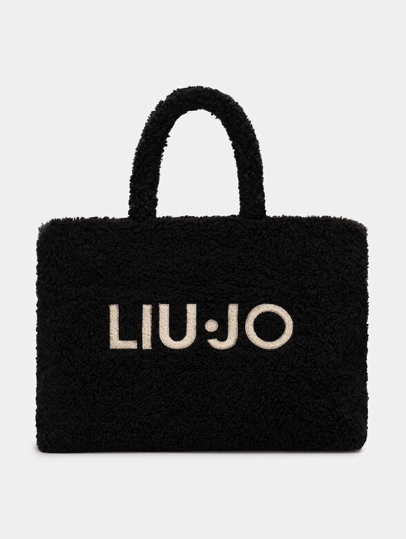 Shopper bag with plush texture - 1