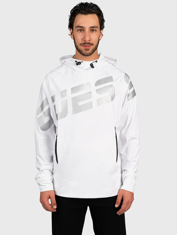 Hooded sweatshirt with maxi logo - 1