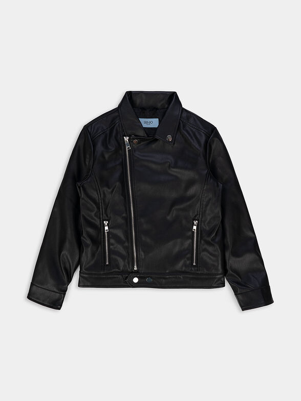 Black biker jacket - 1