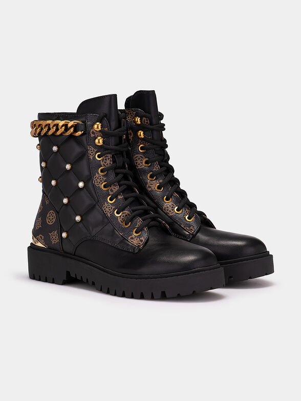 ORMOND Boots with gold-colored chain - 2