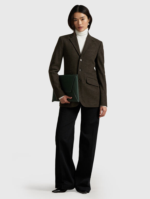 Slim wool blend blazer - 2