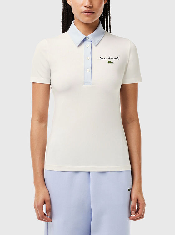 Cotton blend polo-shirt - 1