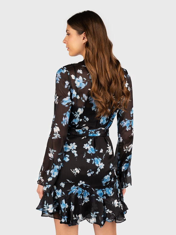 Mini dress with floral motifs - 2