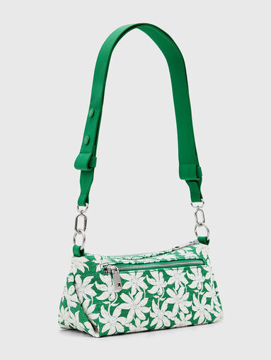 Green small bag with floral pattern - 3