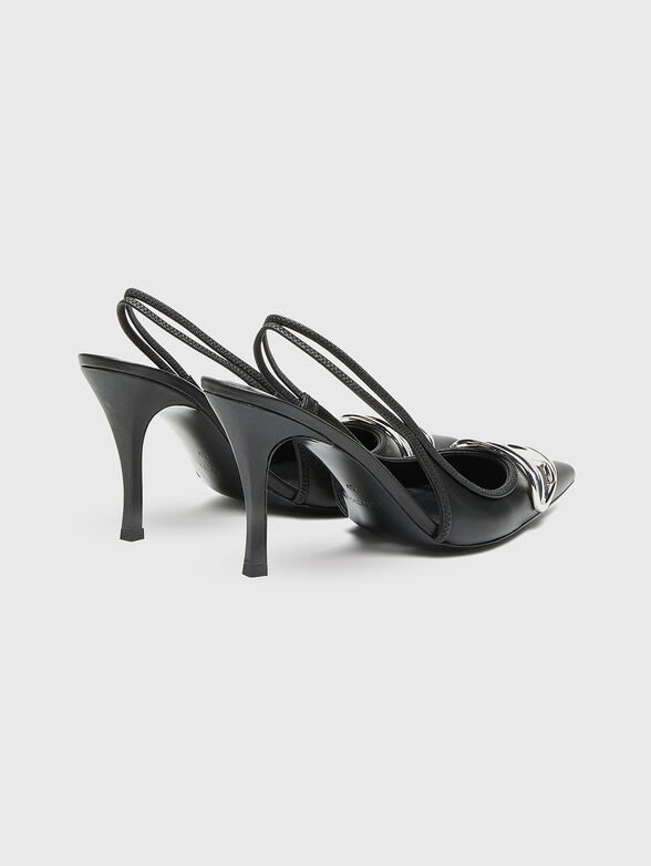 D-VENUS leather slingback pumps - 3
