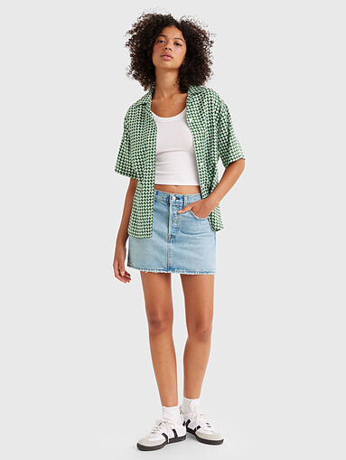 ICON&trade; denim skirt in blue color - 5