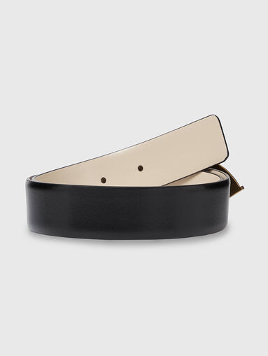 K/ARCHIVE leather belt with accent logo buckle - 3