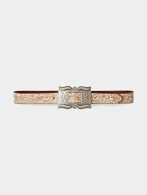 Leather belt with art motifs - 1