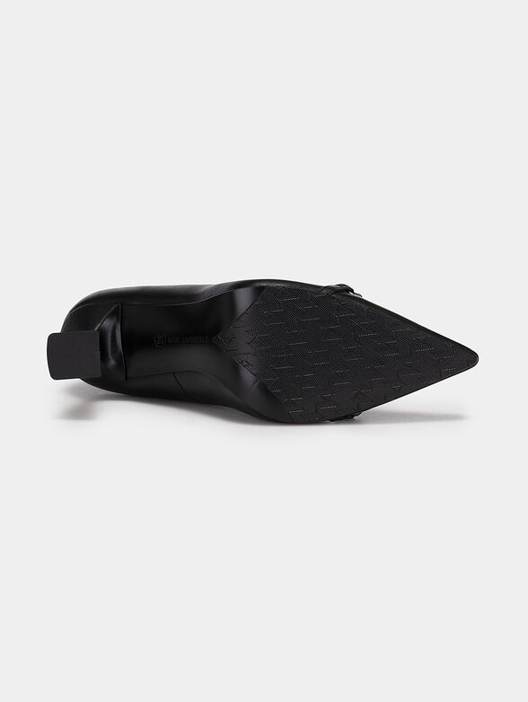 DEBUT KL CHAIN COURT black heeled shoes - 5