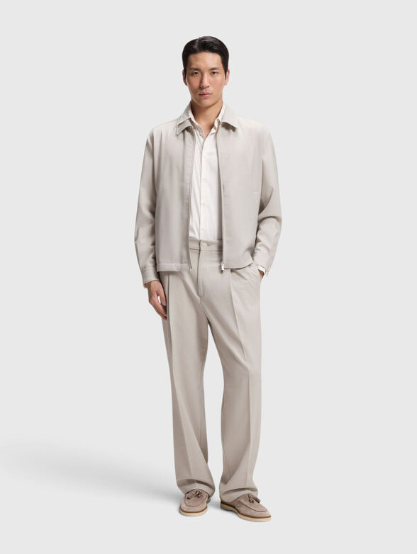 Wool jacket with a double zip - 2