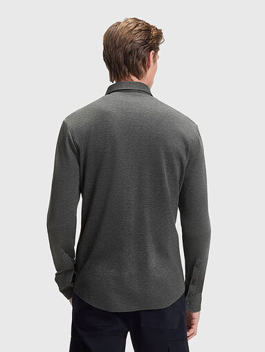 Long sleeved cotton blend shirt - 3