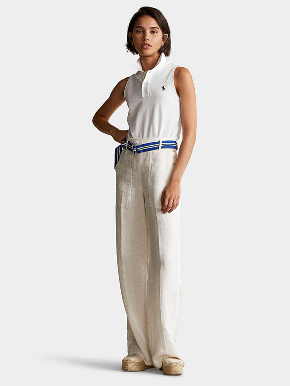 Sleeveless polo-shirt - 2