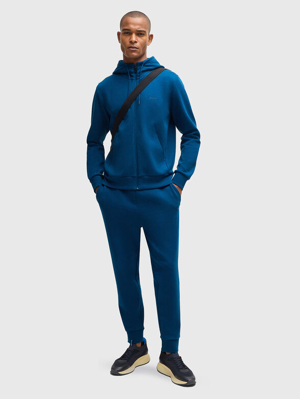 Sweatshirt with hood and zip - 1