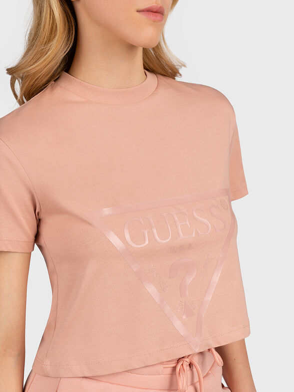 ADELE cropped cotton T-shirt - 3