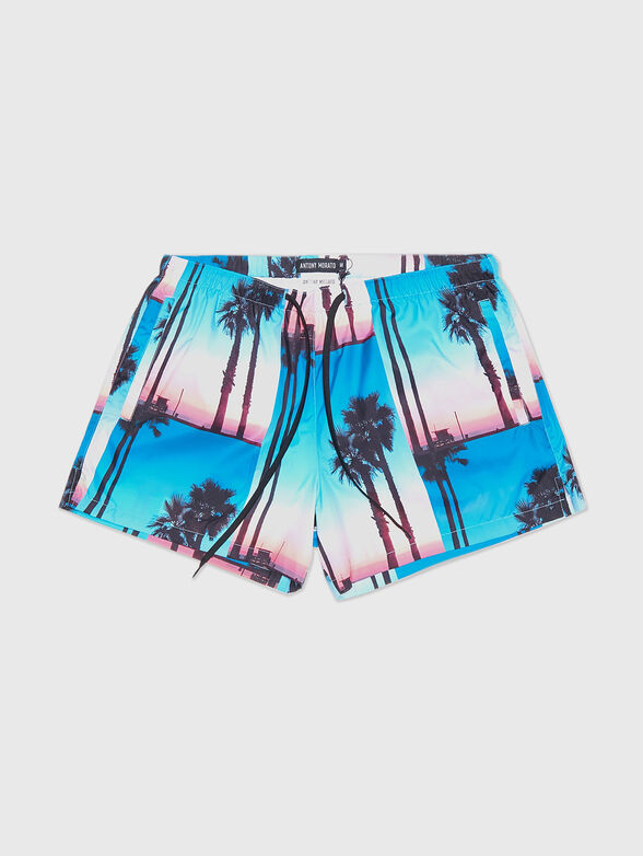 Beach shorts with multicolour print - 3