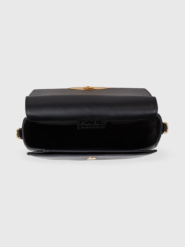 K/SIGNATURE leather crossbody bag in beige - 5