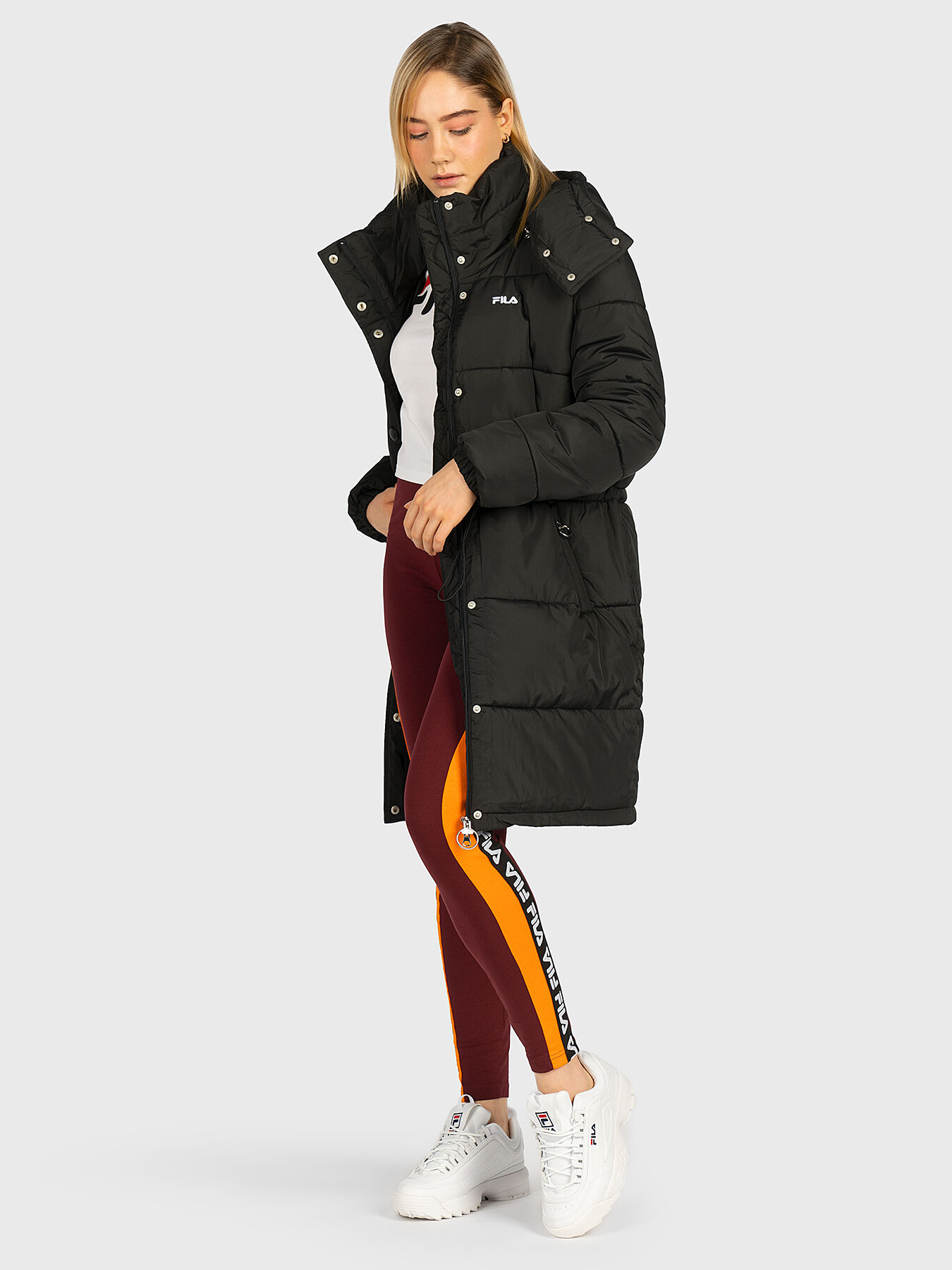 TENDER Long puffer jacket brand FILA Globalbrandsstore en