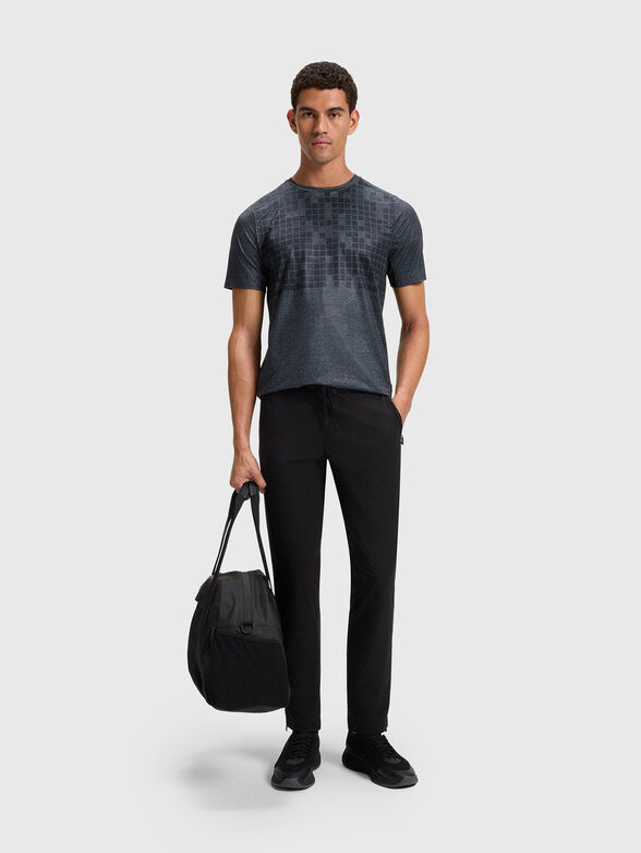 Sport trousers with an accent zip and logo - 2