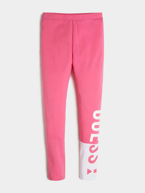 Leggings with maxi logo print - 1
