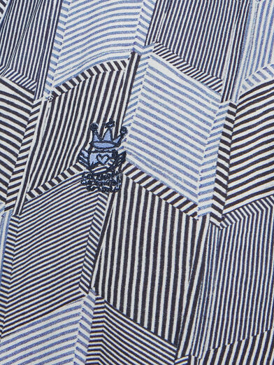 DAMAR shirt with striped geometric print - 6