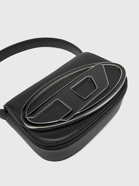 Black leather shoulder bag - 5