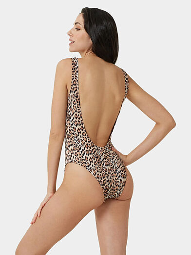 ESSENTIALS one-piece swimsuit with leopard print - 2