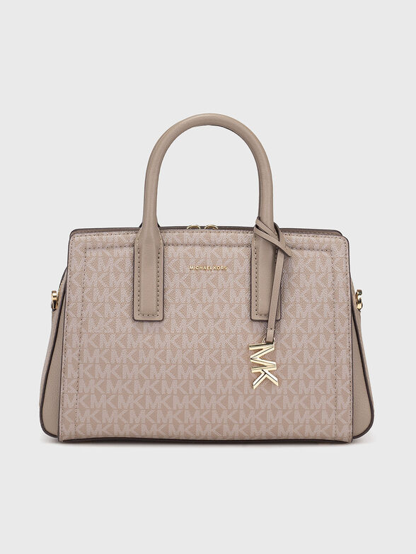 Bag with logo print and long handle - 1