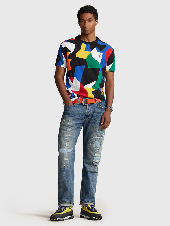 Cotton T-shirt with accent print - 2
