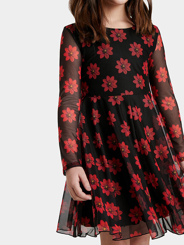 ALICIA Dress with floral details  - 3