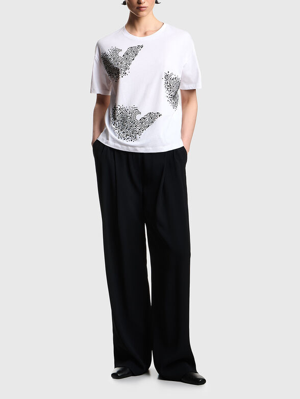 Black cotton t-shirt - 1