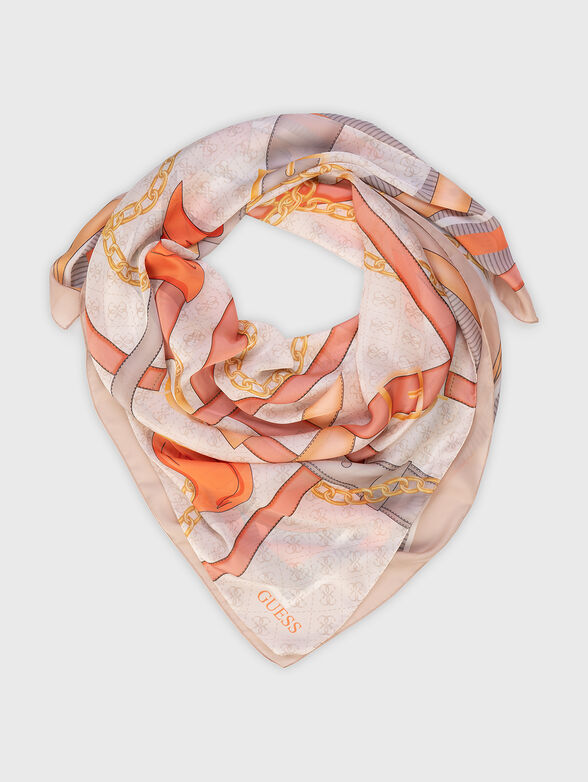Square scarf with print - 1