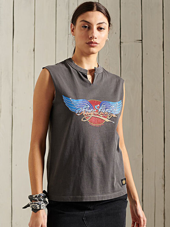 Sleeveless T-shirt - 1