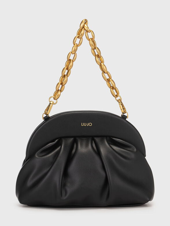 Black handbag with golden details - 1