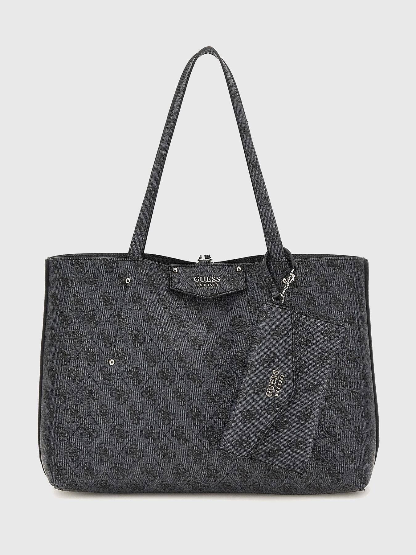 Shopper bag with monogram print brand GUESS Globalbrandsstore en
