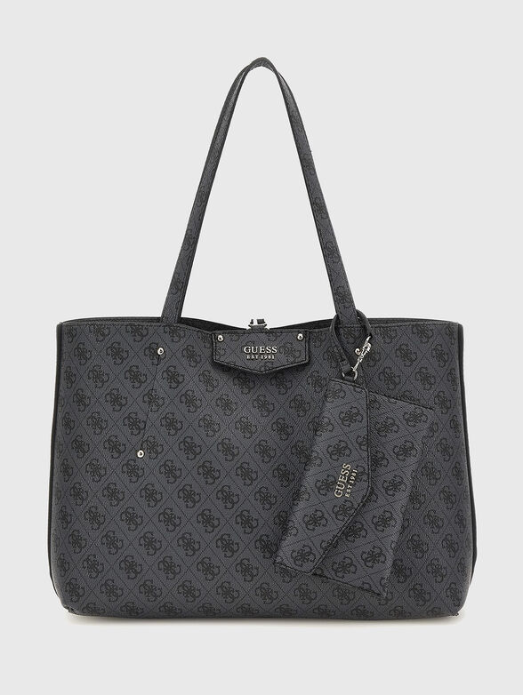 Shopper bag with monogram print - 1