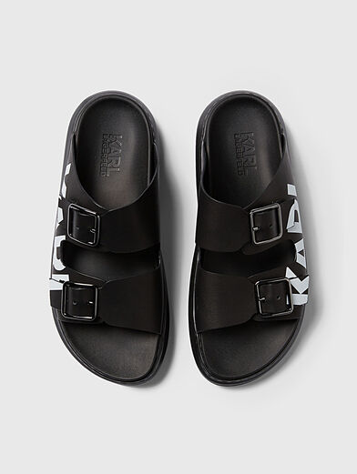 KAPRI Sandals with contrasting logo - 3