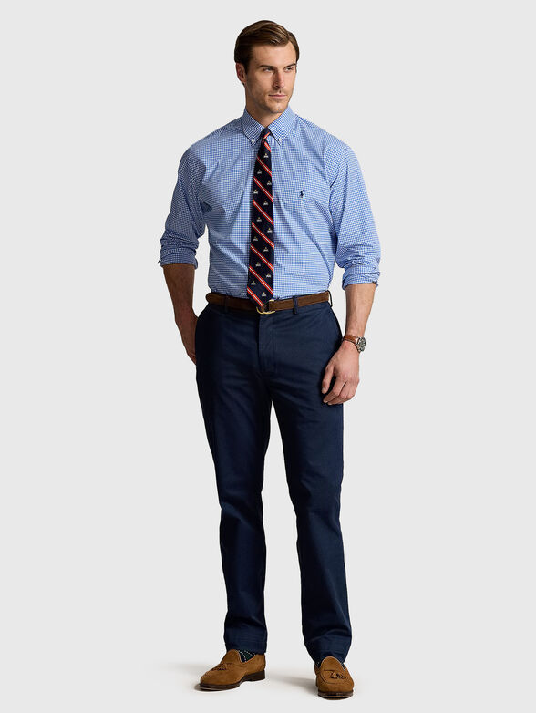 Cotton shirt with logo embroidery - 2