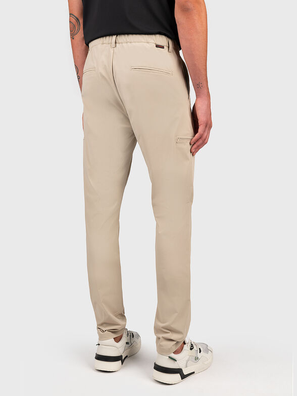 Beige slim chino pants - 2