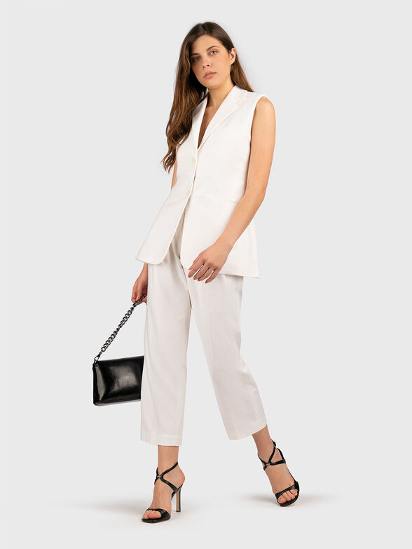 Straight cropped trousers  - 4