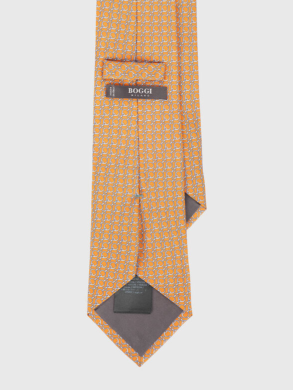 Silk orange tie - 2