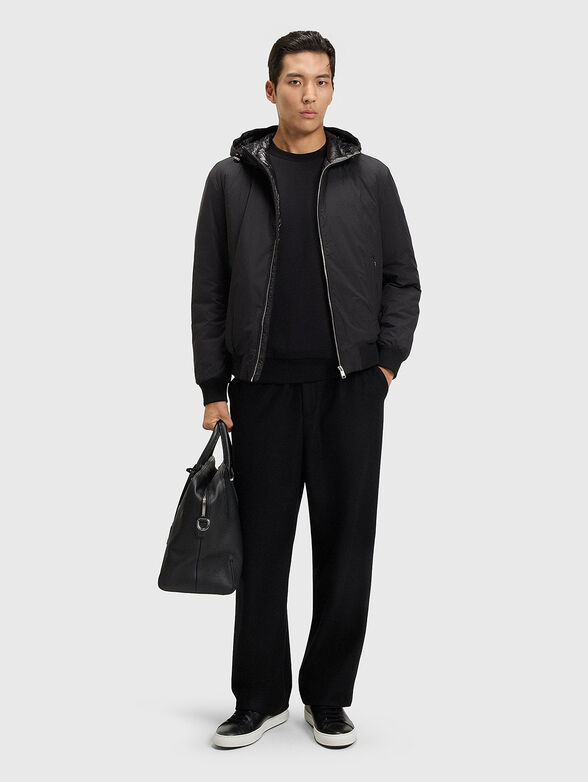 Hooded jacket with zip - 2