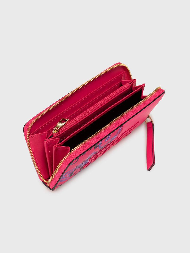 Black purse with contrasting accents and logo - 3