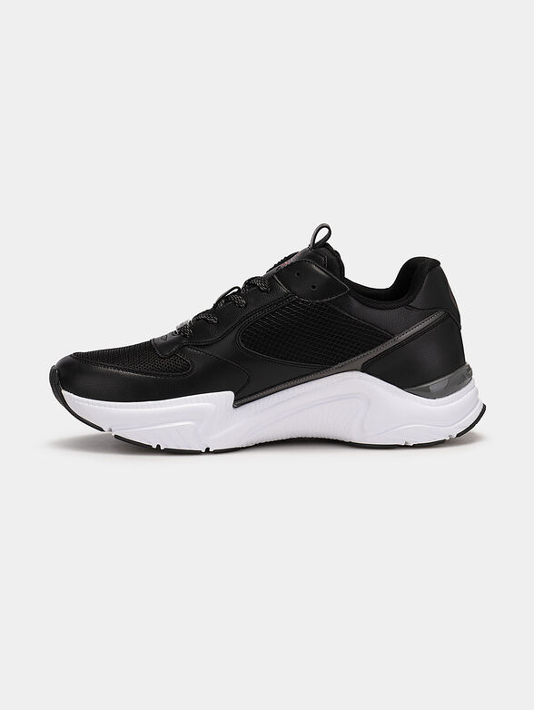 HOLLY black sneakers with metal logo detail - 4