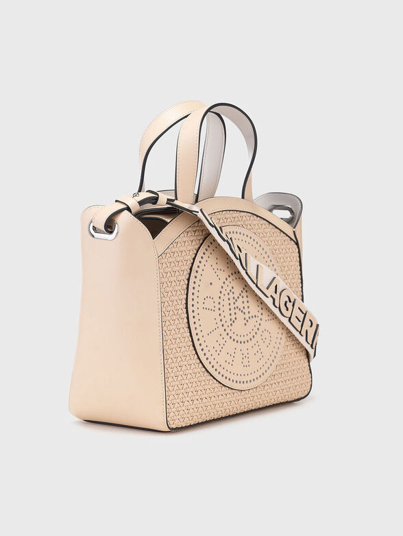 Small leather bag with perforations - 4