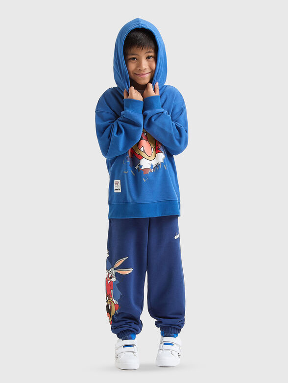 Black sweatshirt with print - 4