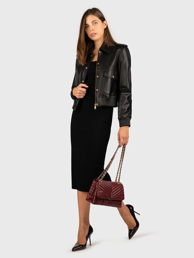 Midi dress with accent straps - 5