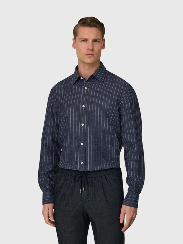 Striped linen shirt - 1
