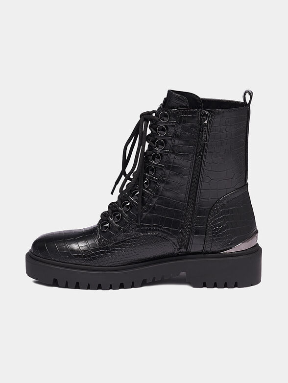 OXANA Boots with crocodile texture - 4