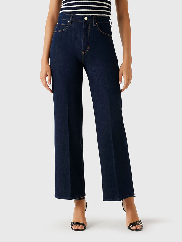 Straight jeans with wide legs - 1
