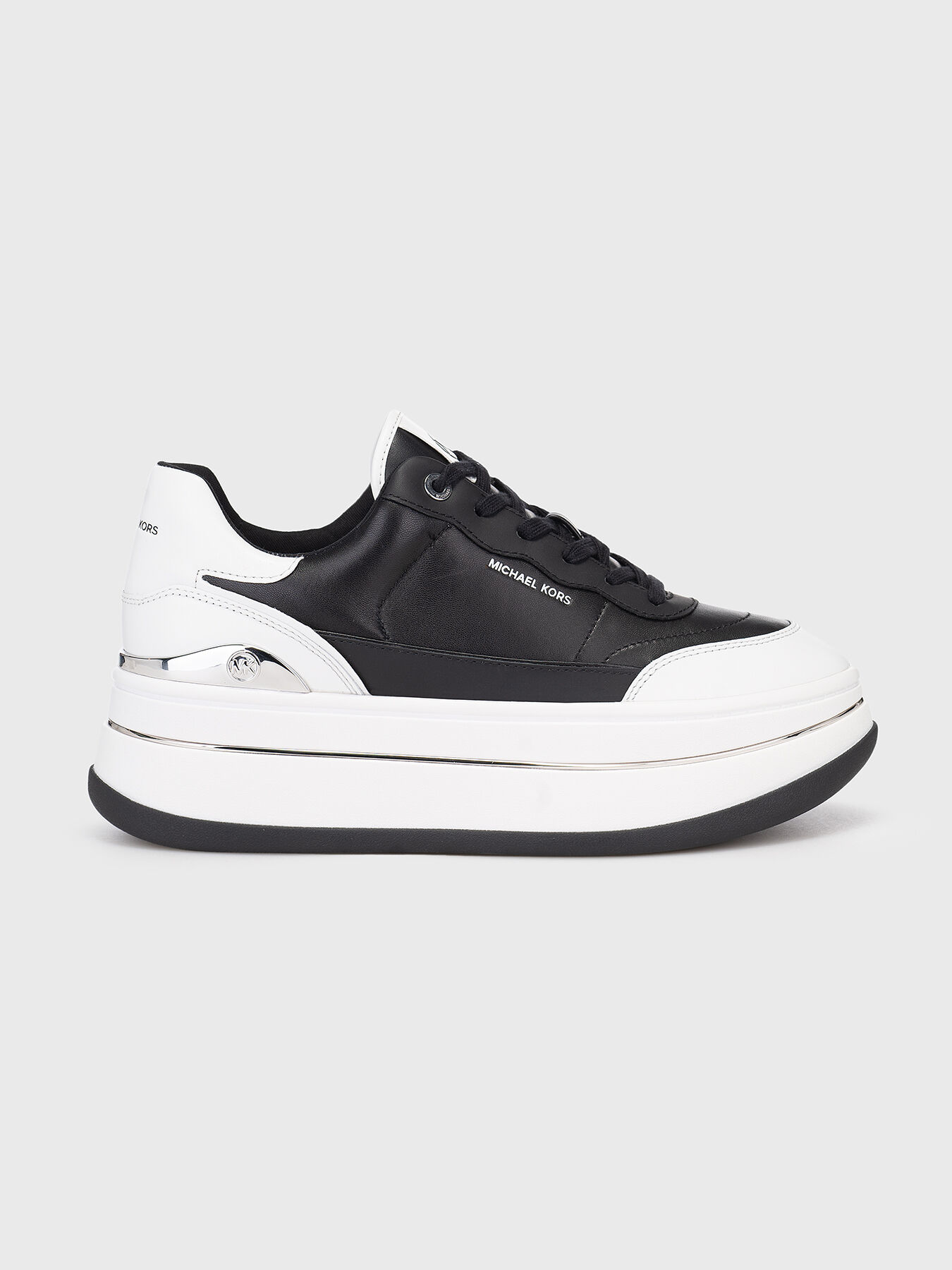HAYES leather sneakers on platform brand MICHAEL KORS